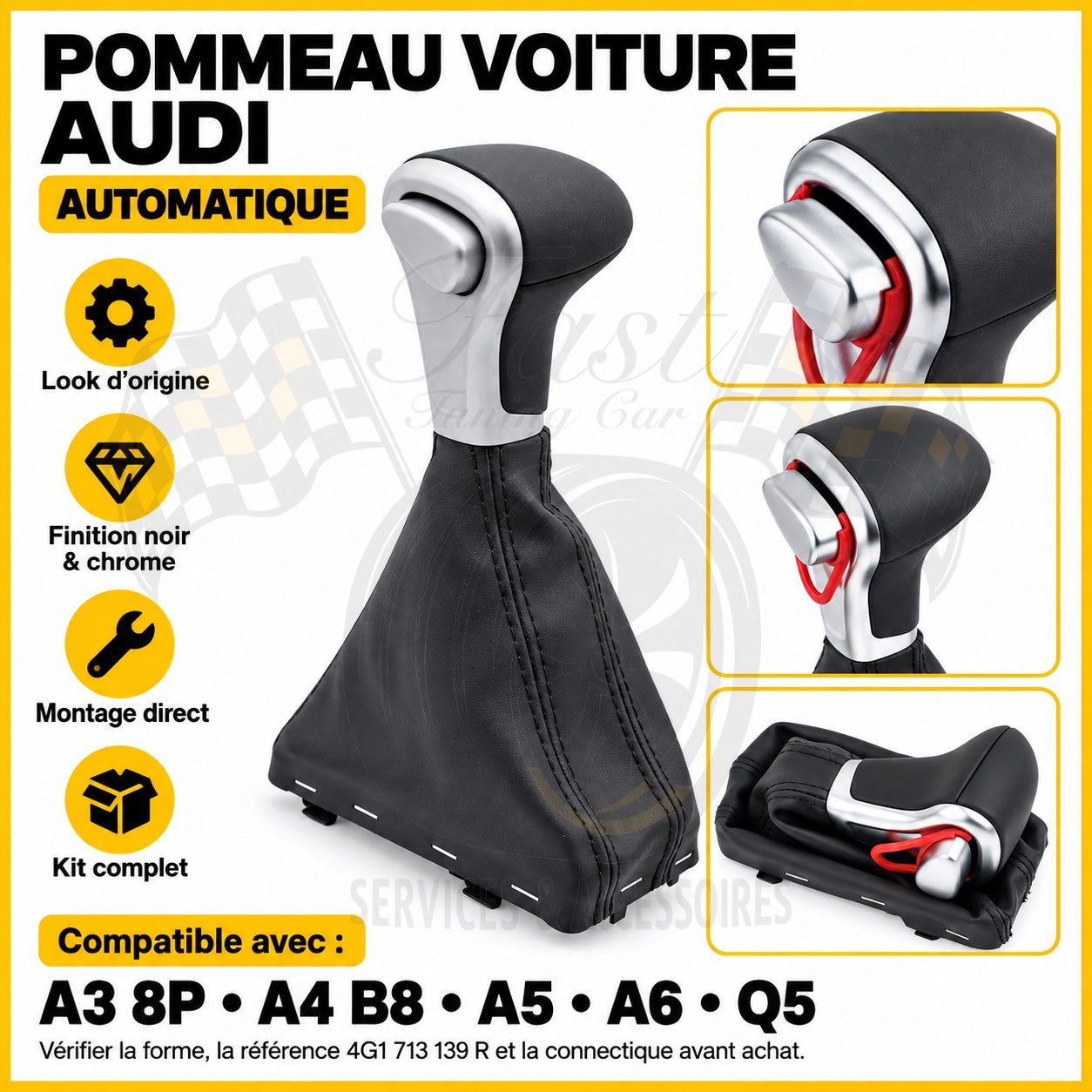 Pommeau automatique Audi A3 8P A4 B8 A5 A6 C6 Q5