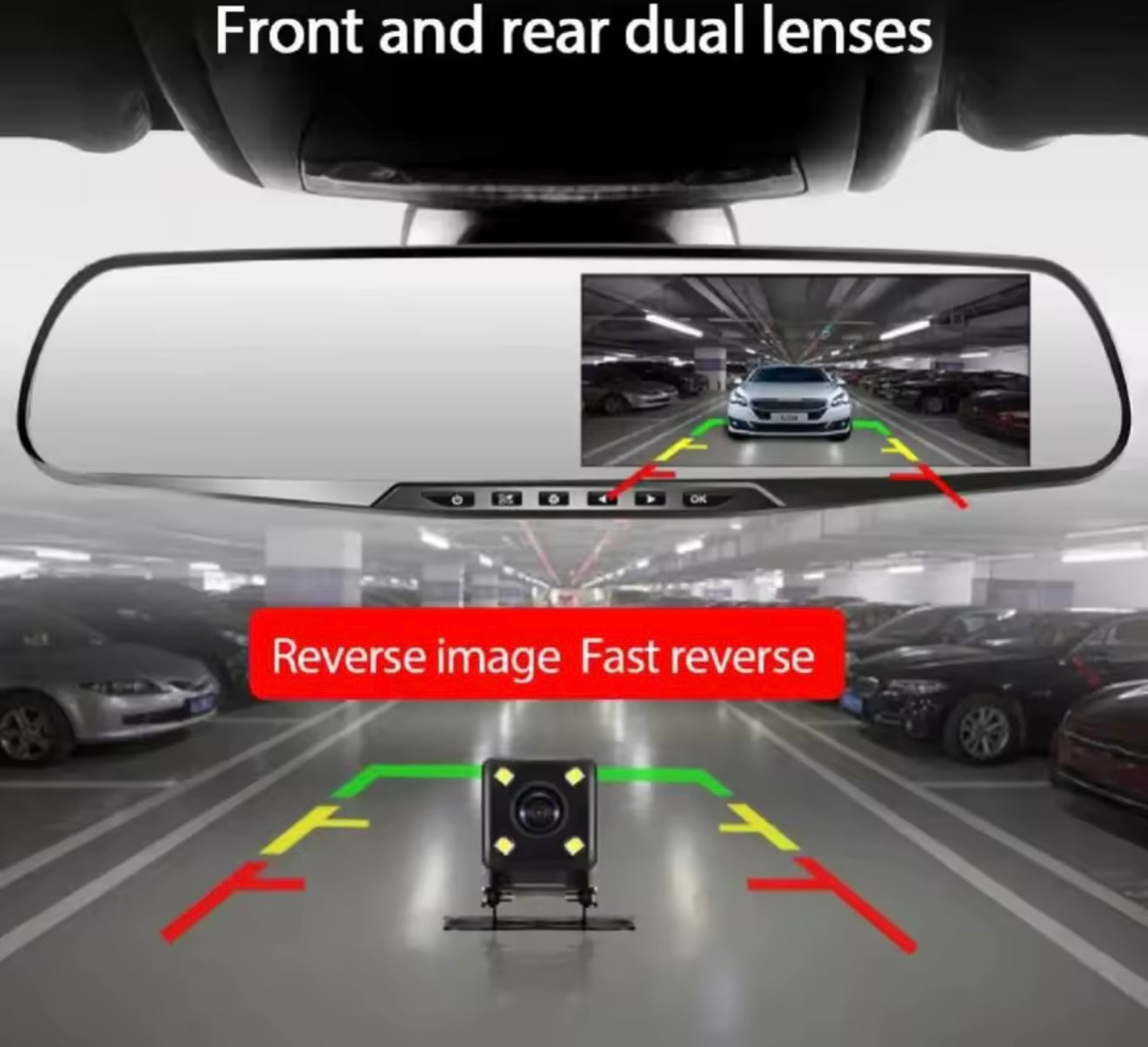 Rétroviseur DVR voiture - vue 4