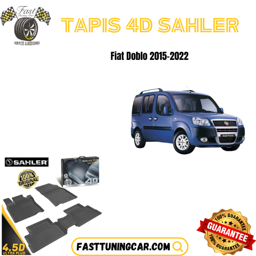 Tapis sur mesure 4D Fiat doblo 2015-2022