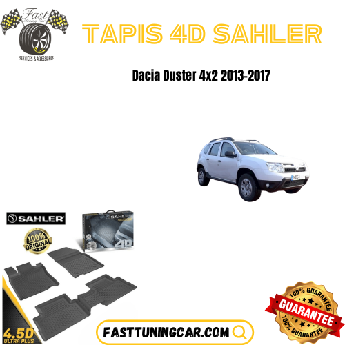 Tapis sur mesure 4D Dacia Duster 4x2 2013-2017