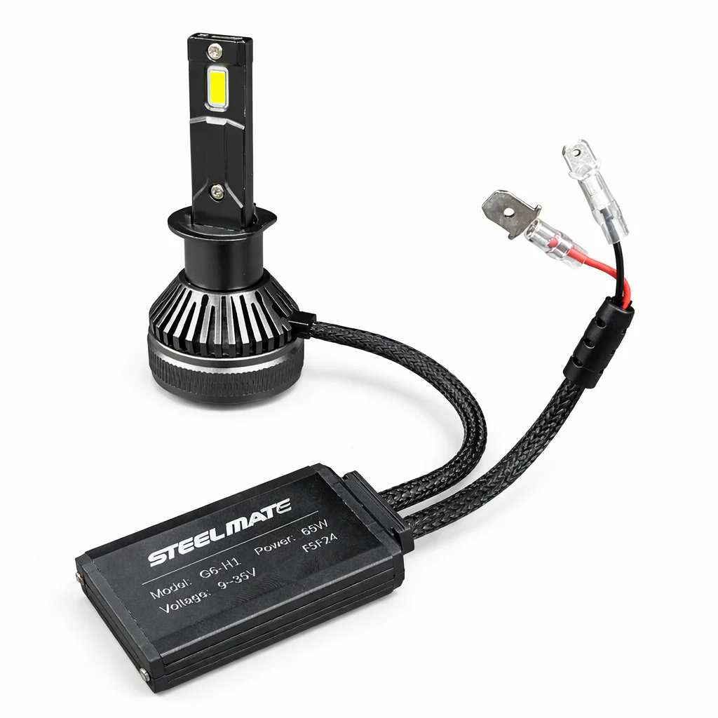 Ampoule LED Steelmate G6 H1 avec boîtier de contrôle