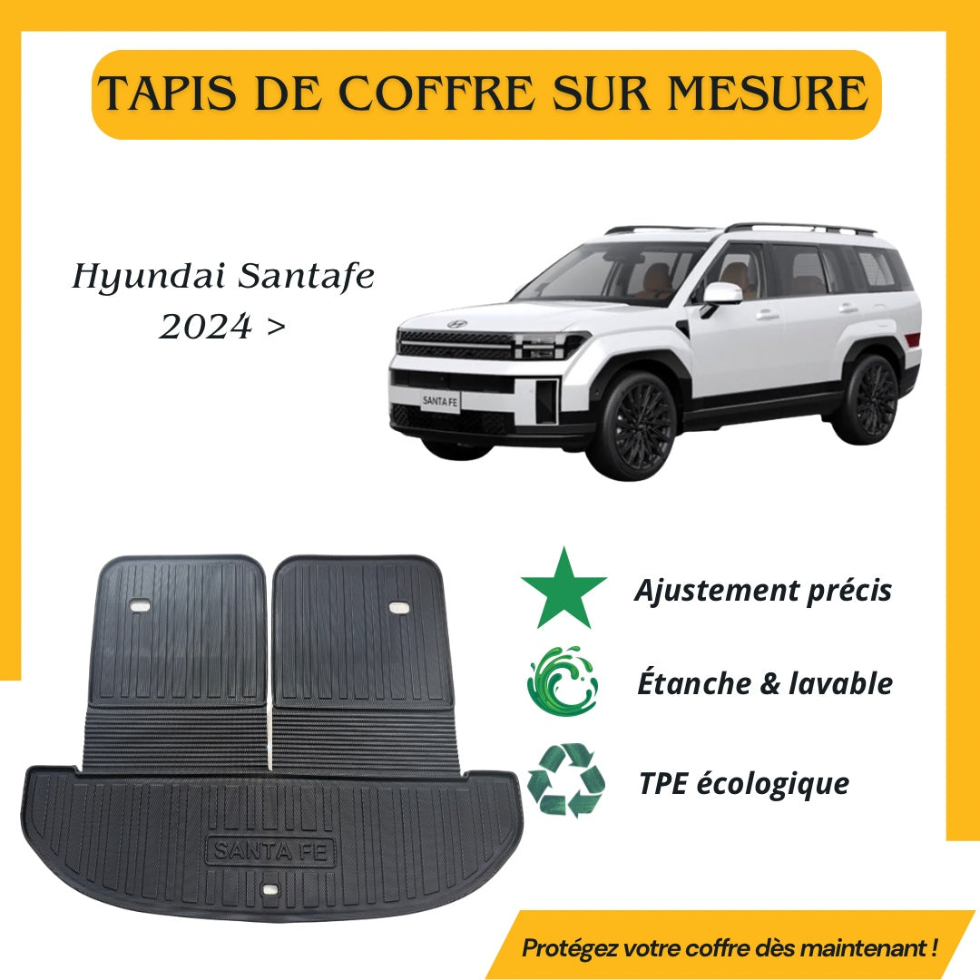 Tapis de coffre sur mesure Hyundai Santa Fe 2024 >